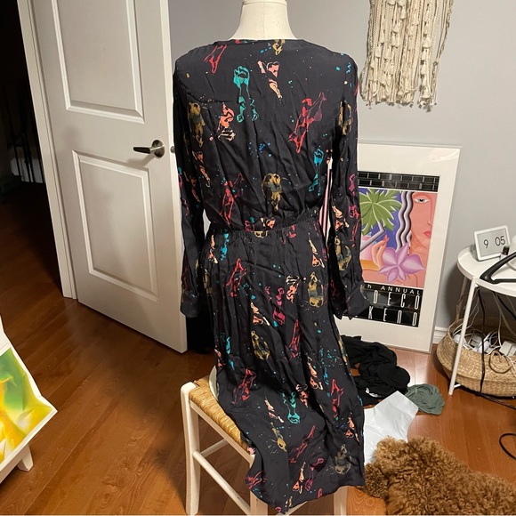 & Other Stories floral frilled midi dress - Picture 2 of 3